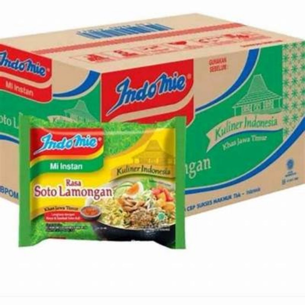 

Indomie Mie Instan Kuah rasa Soto lamongan 1dus isi 40pcs