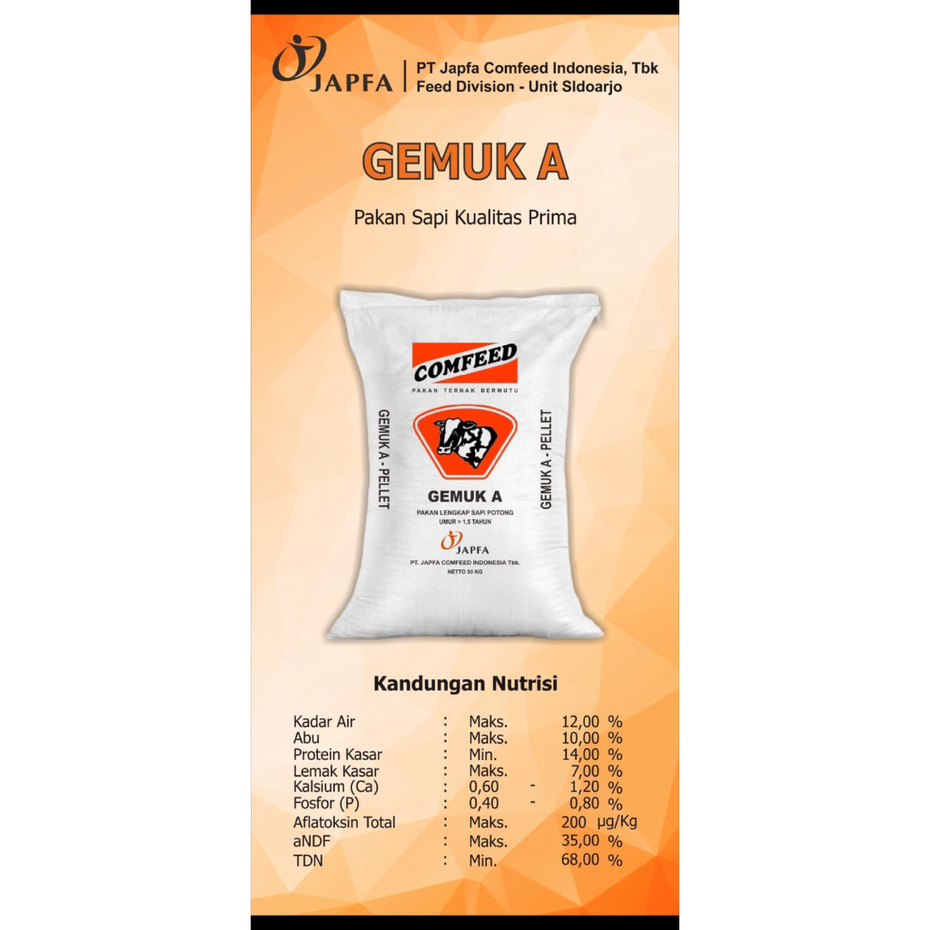 pakan konsentrat sapi anakan/pedet