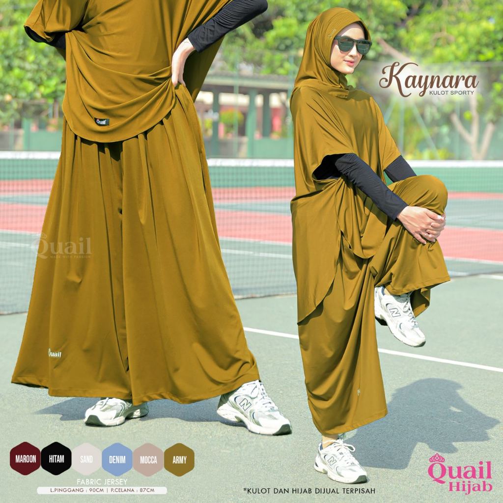 Quail Hijab - SETELAN Anasya Hijab & Kaynara Kulot | Outfit Syari Olah Raga Sporty