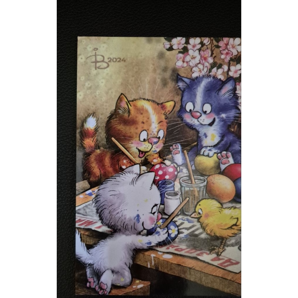 

kartu pos kucing bluecat/bluecat postcard