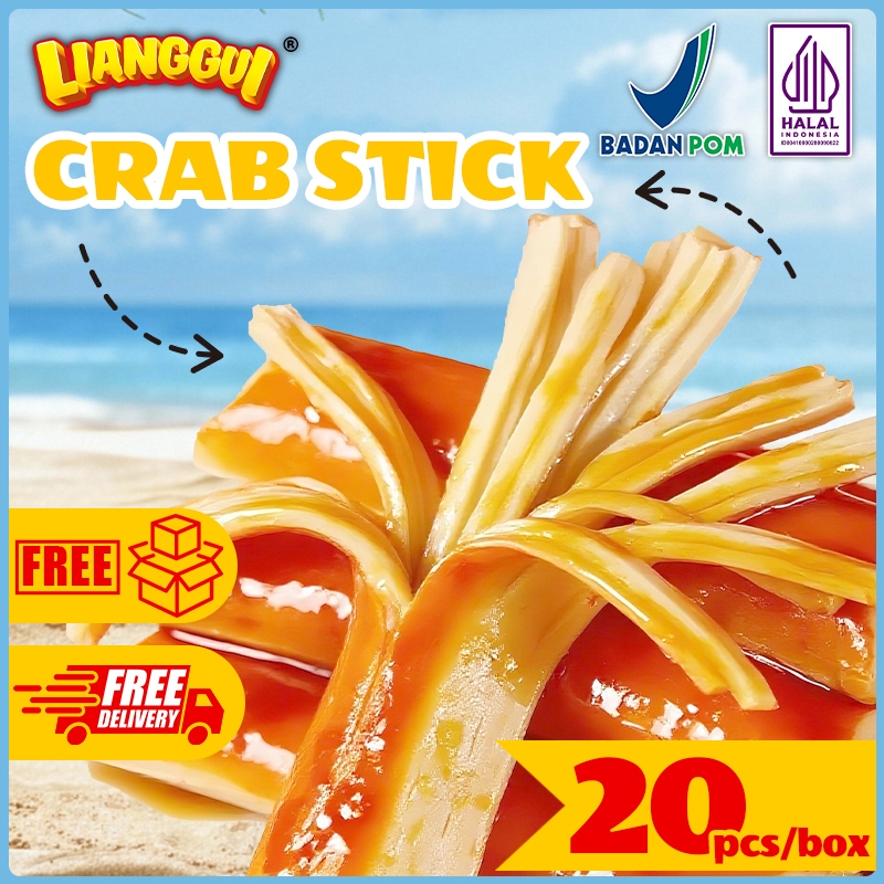 

Lianggui Stick Crab HALAL - Snack Pedas Terlaris, Crab Stick Gurih, Cemilan Pertemuan Keluarga