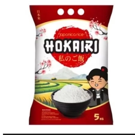 

Hokairi Beras Jepang 5kg Beras Jepang 5kg
