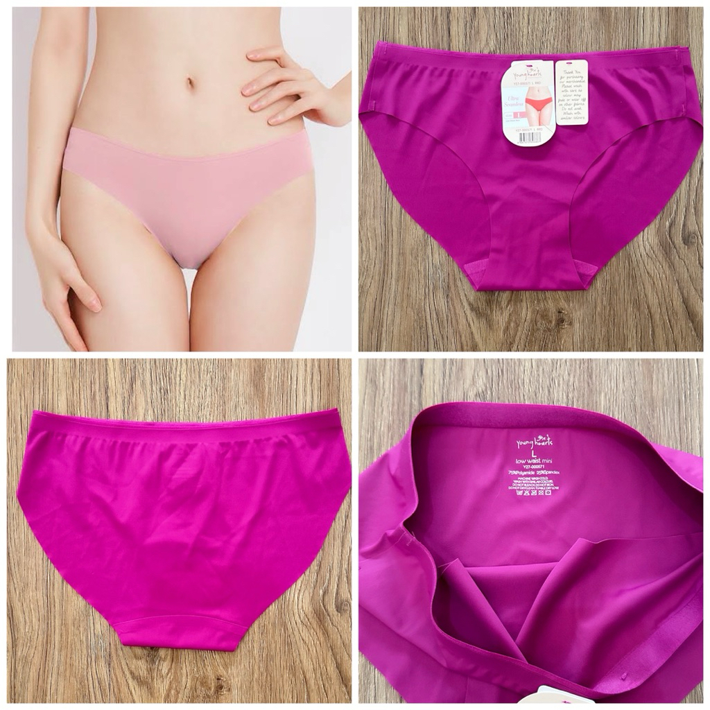 Young hearts panty branded Y27-000571 seamless low waist mini