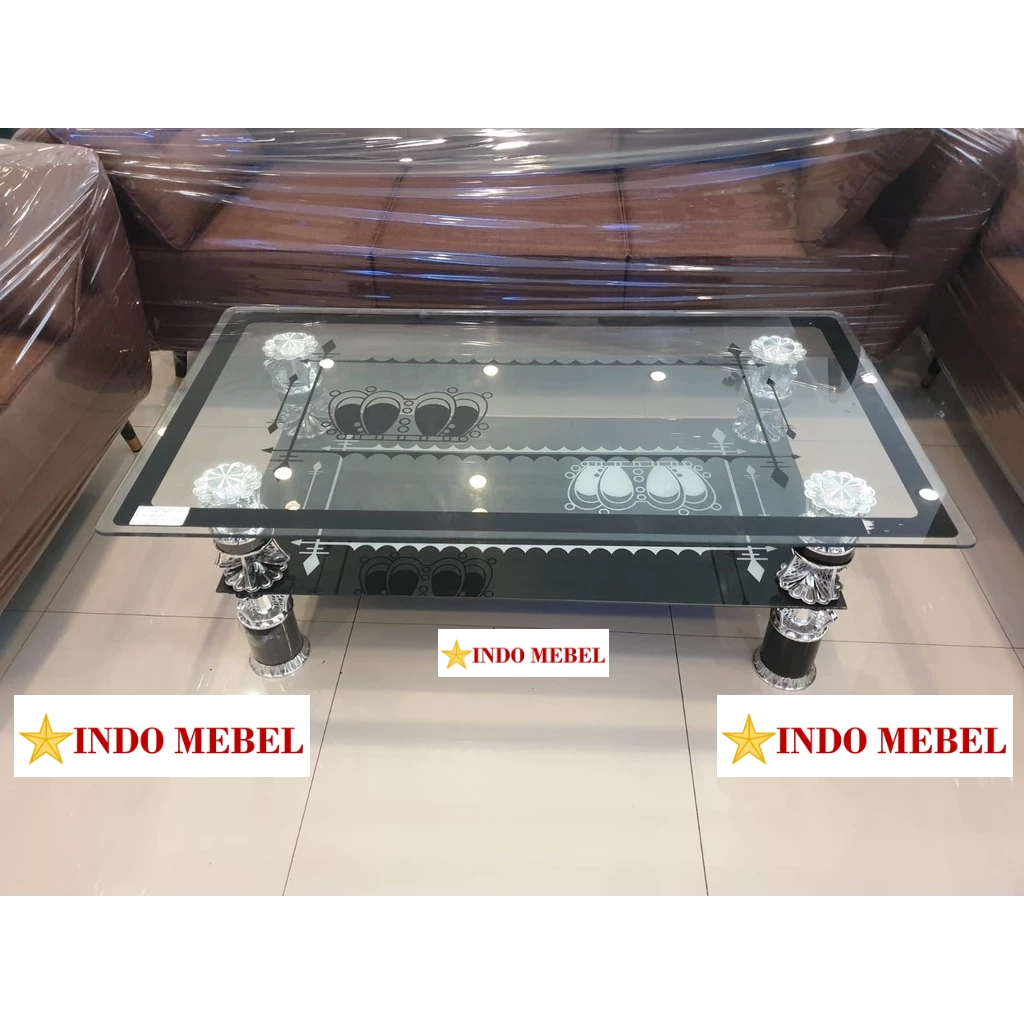 Meja Tamu Kaca Minimalis Goodluck Murah Promo Murah Ready Makassar