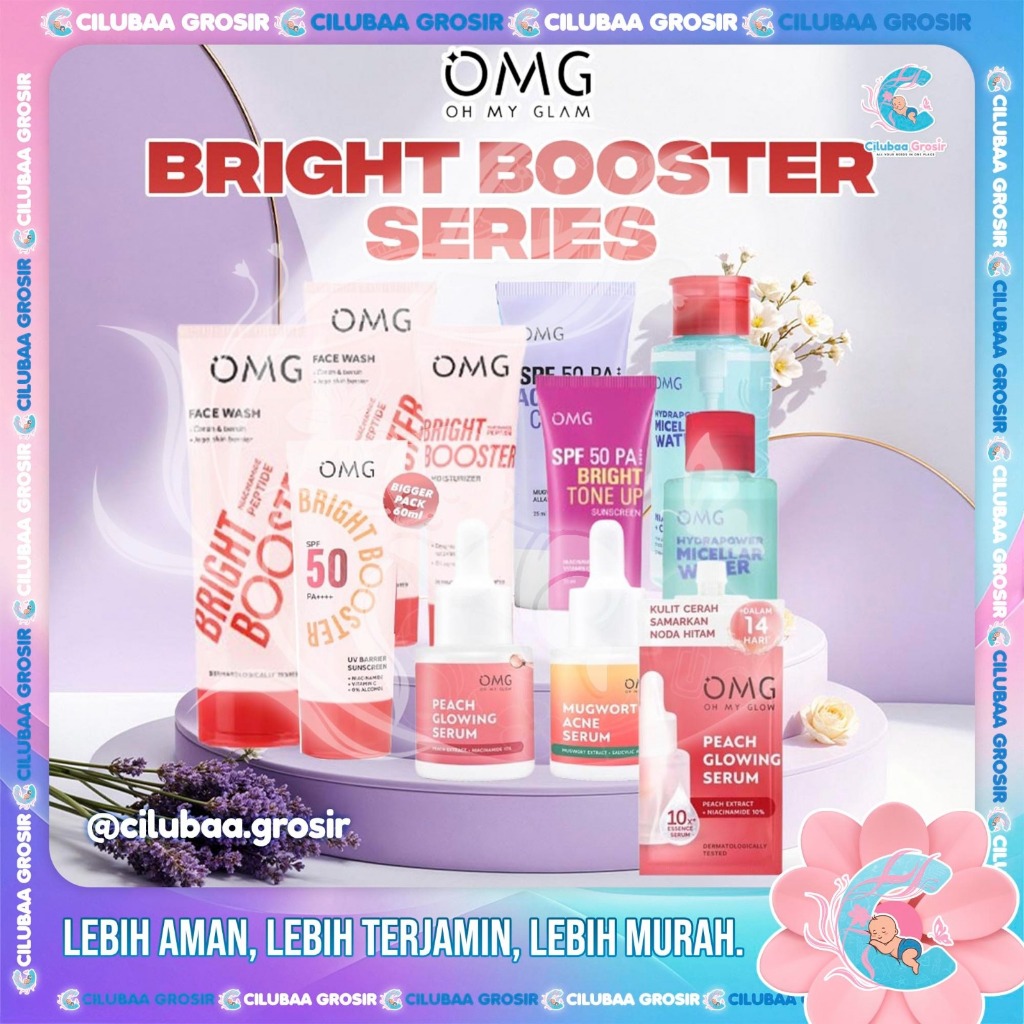 OMG Oh My Glow Bright Booster Series || Face Wash || Moisturizer || Serum Sunscreen SPF 50 PA ++++ |