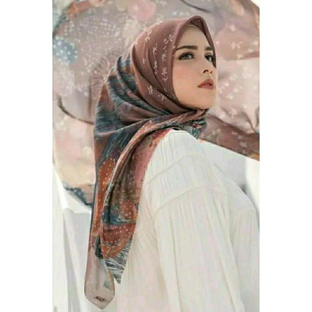 Preloved Buttonscarves Opuntia in Russet Voal Reg PL