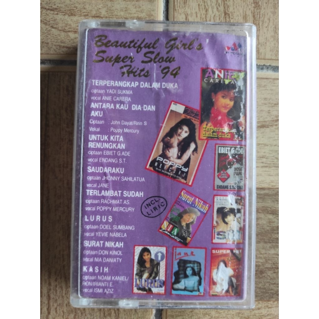 kaset pita beautiful girls super slow hits 94
