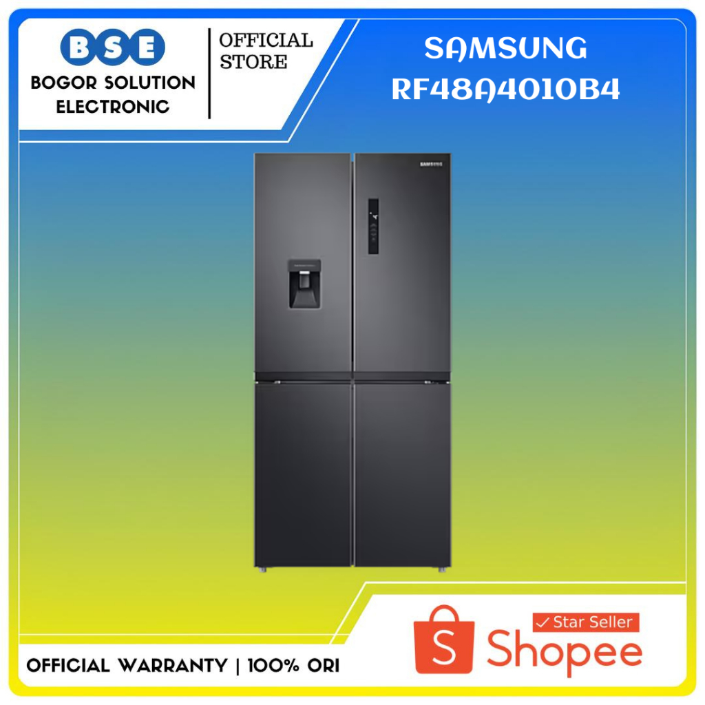 Kulkas Multi Door Samsung Pendingin RF48A4010B4 511L Kulkas Samsung Dispenser