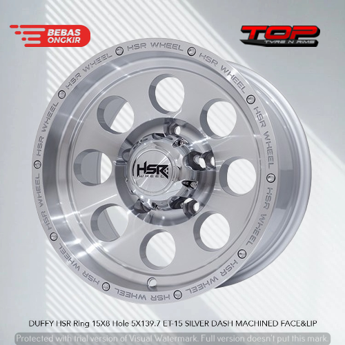 Velg HSR Model Mickey Thompson Lebar 8 Inch Untuk Mobil Taft Katana R16 Pcd 5X139,7 Tipe Duffy