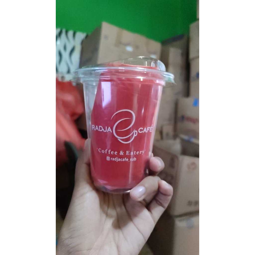 Sablon Cup TIPTOP 14 oz /7gr - 16 oz/7gr - 18 oz/8gr - 22 oz/9gr OVAL - Minimal Order 200pcs