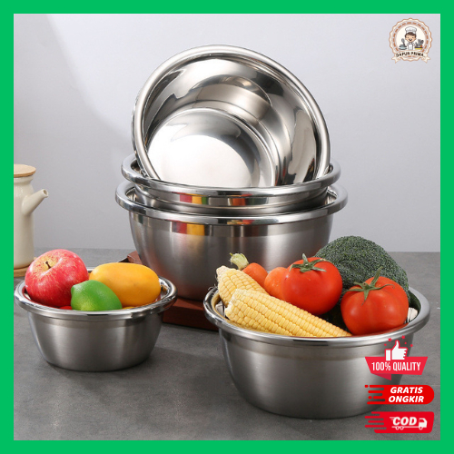 Dapur Prima - BASKOM BESI STAINLESS STEEL WC102-20