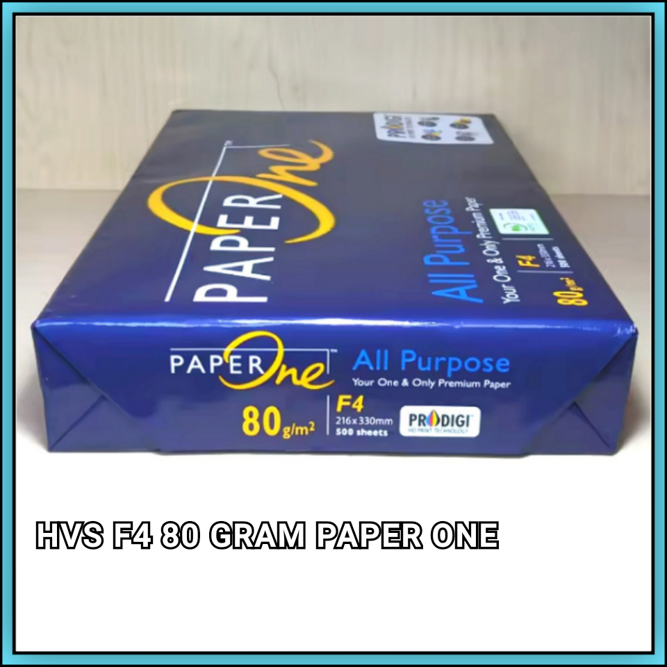 

Kertas HVS f4 80 GSM Paper One 1Rim Isi 500 Lembar