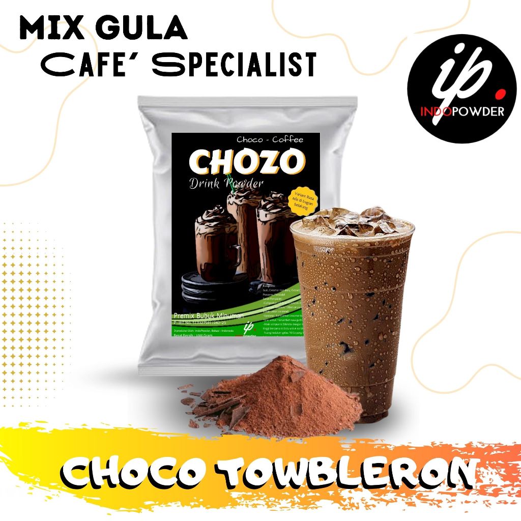 

Indopowder - Bubuk CHOCO / COKLAT TOWBLERON 1Kg Untuk Cafe, Waralaba dan Usaha Minuman Kekinian