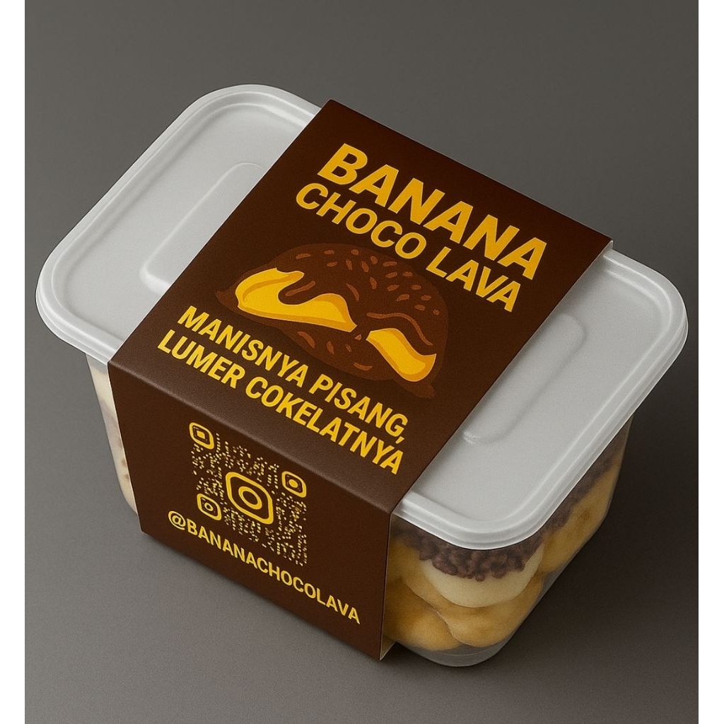 

Cemilan Banana choco lava pisang