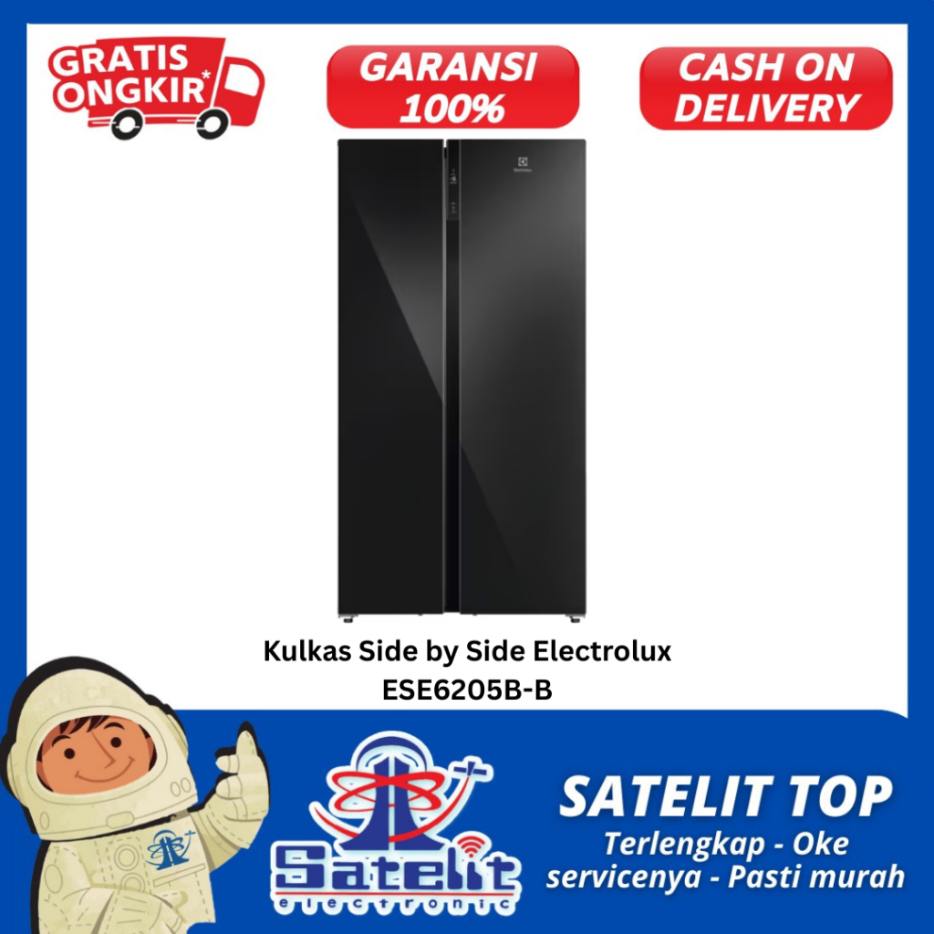 Kulkas Side by Side Electrolux ESE6205B-B