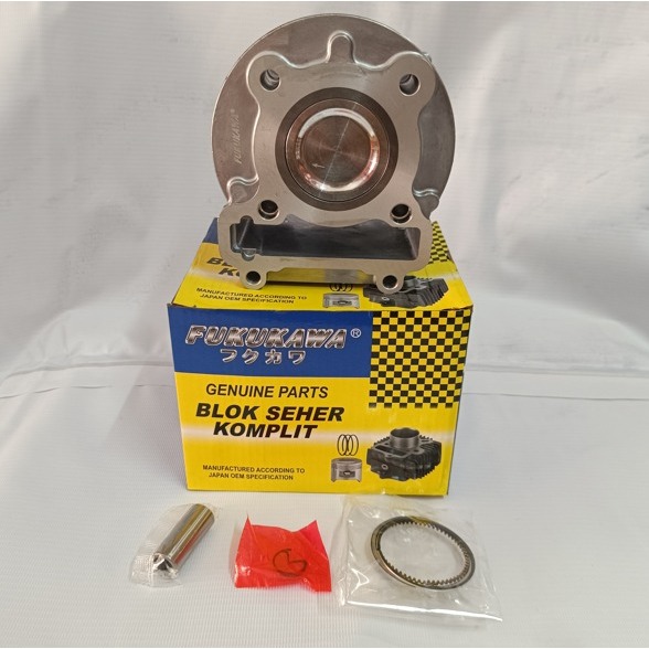 BLOK SEHER BORING SET PISTON KOMPLIT STANDAR MIO SPORTY - FINO - NOUVO KARBU ORI FUKUKAWA 5LW