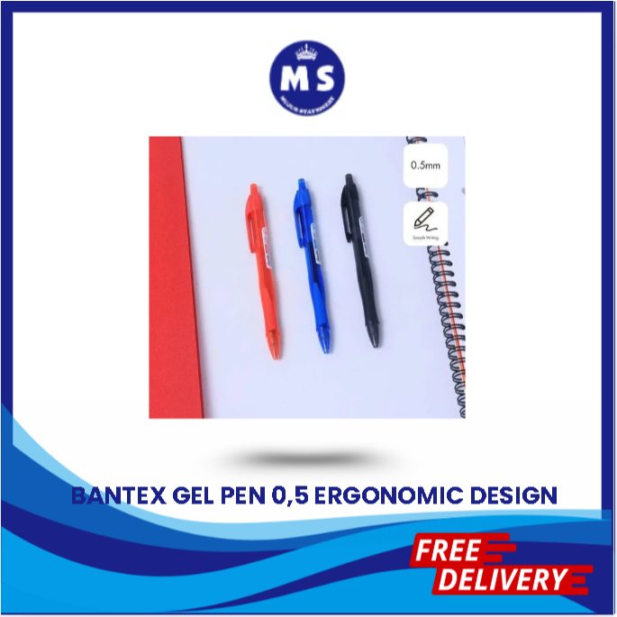 

BANTEX GEL PEN 0,5 mm ERGONOMIC DESIGN BG1008