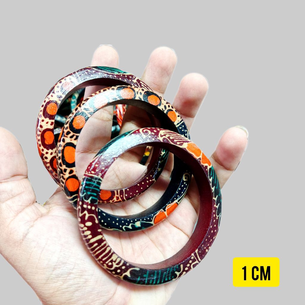 gelang tradisional - souvenir Jogja - gelang batik - gelang kayu - gelang oleh-oleh Jogja