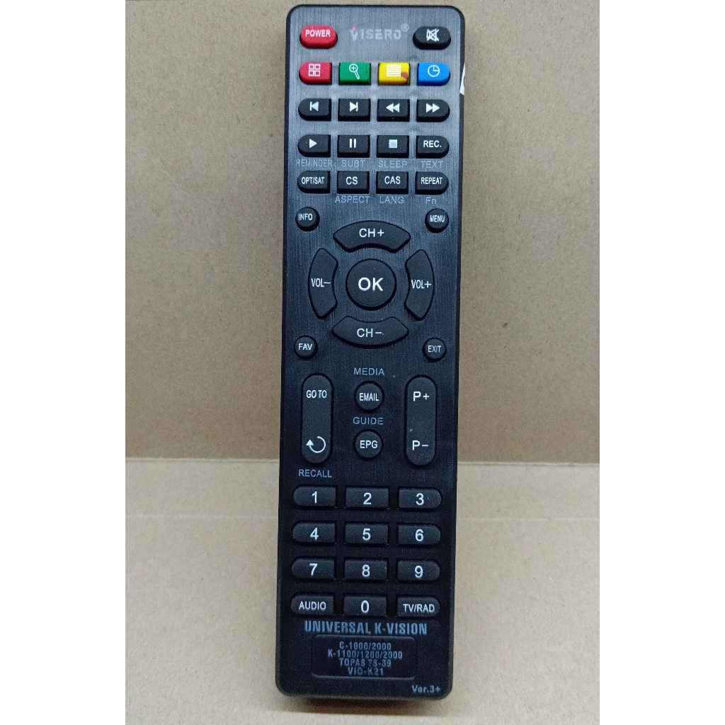 8534 remote remot digital receiver parabola k-vision topas ts-39 visero