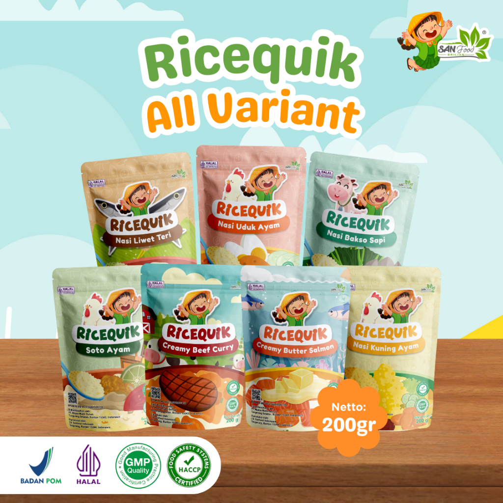 

SANFOOD BRILIAN Ricequik Beras Organik - 200gr