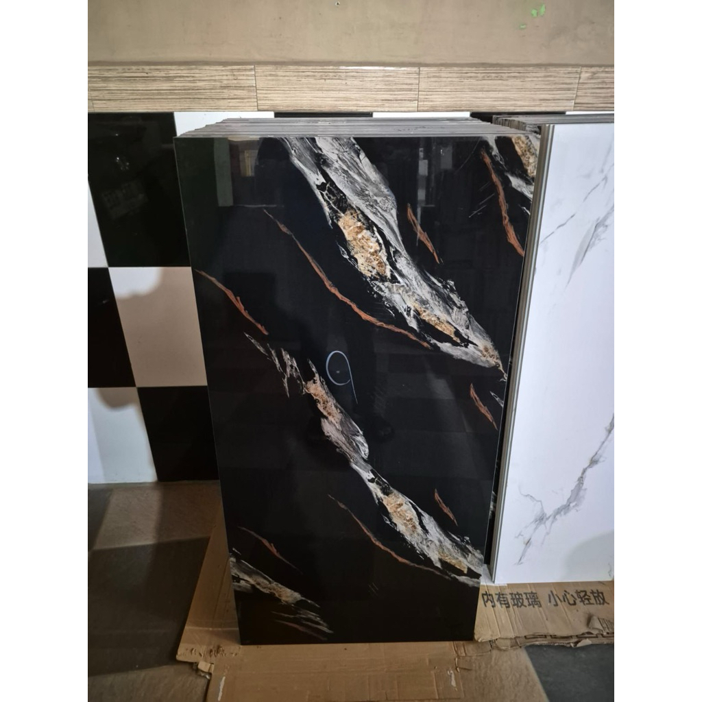 granit 60x120 hitam corak mexico black