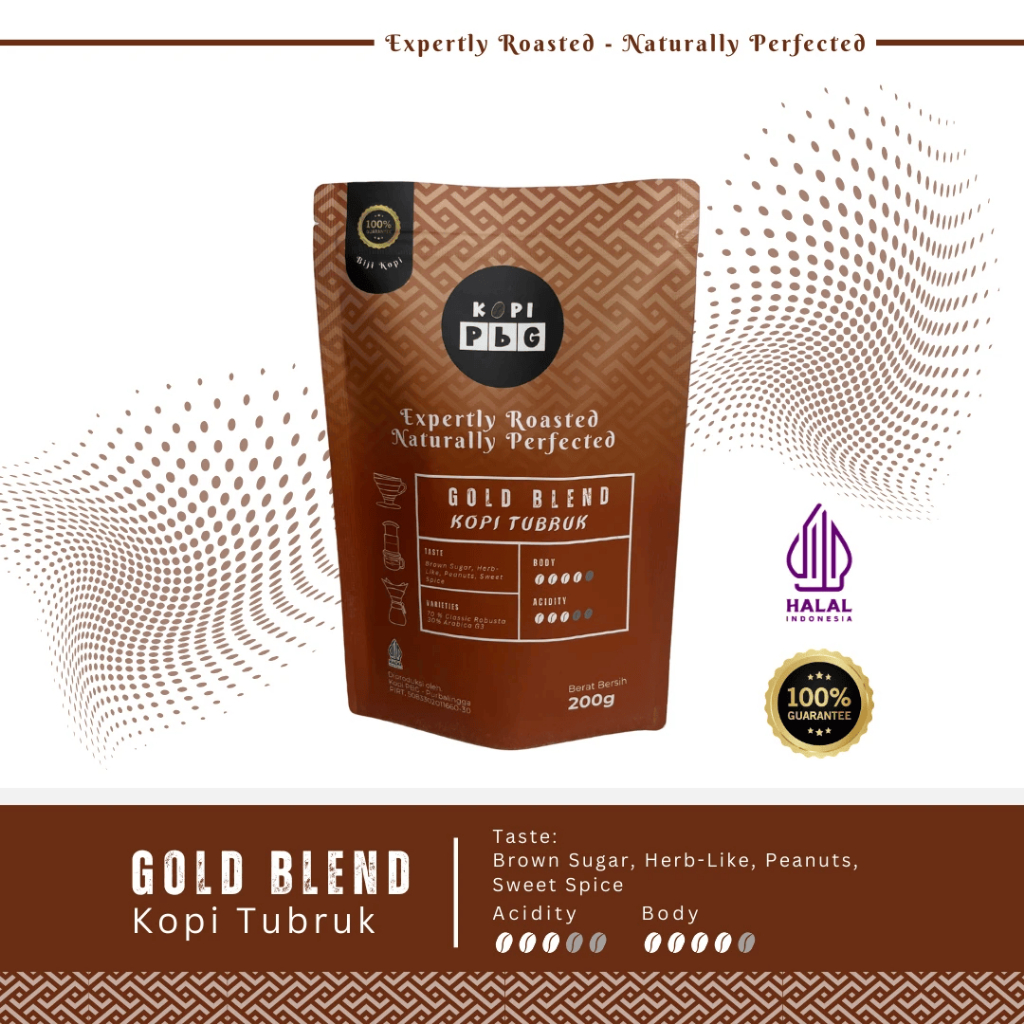 

Biji Gold Blend Kopi Tubruk Kopi PBG