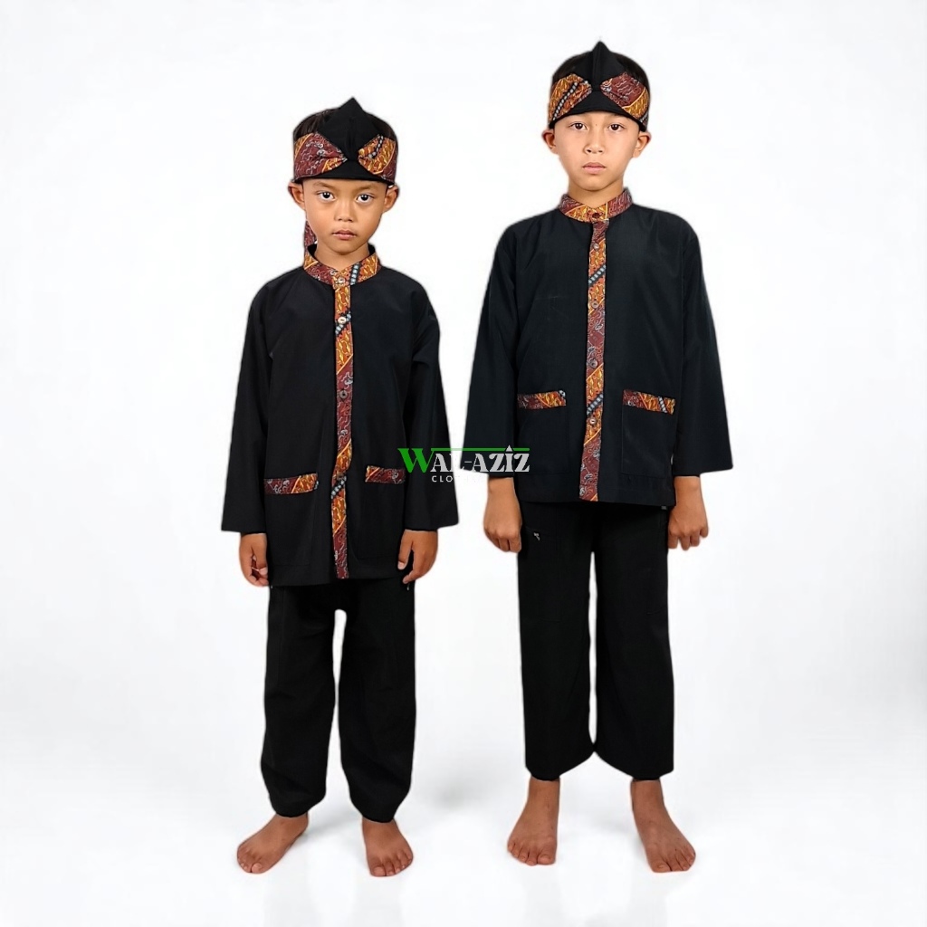 SETELAN baju pangsi anak sekolah SD adat sunda termurah