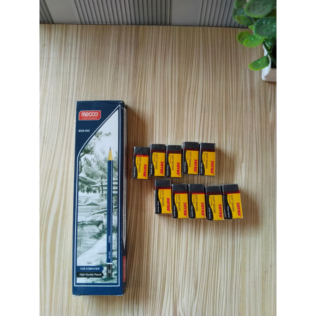 

PENSIL 2B M2000 1 PACK + PENGHAPUS JOYKO 10 PCS