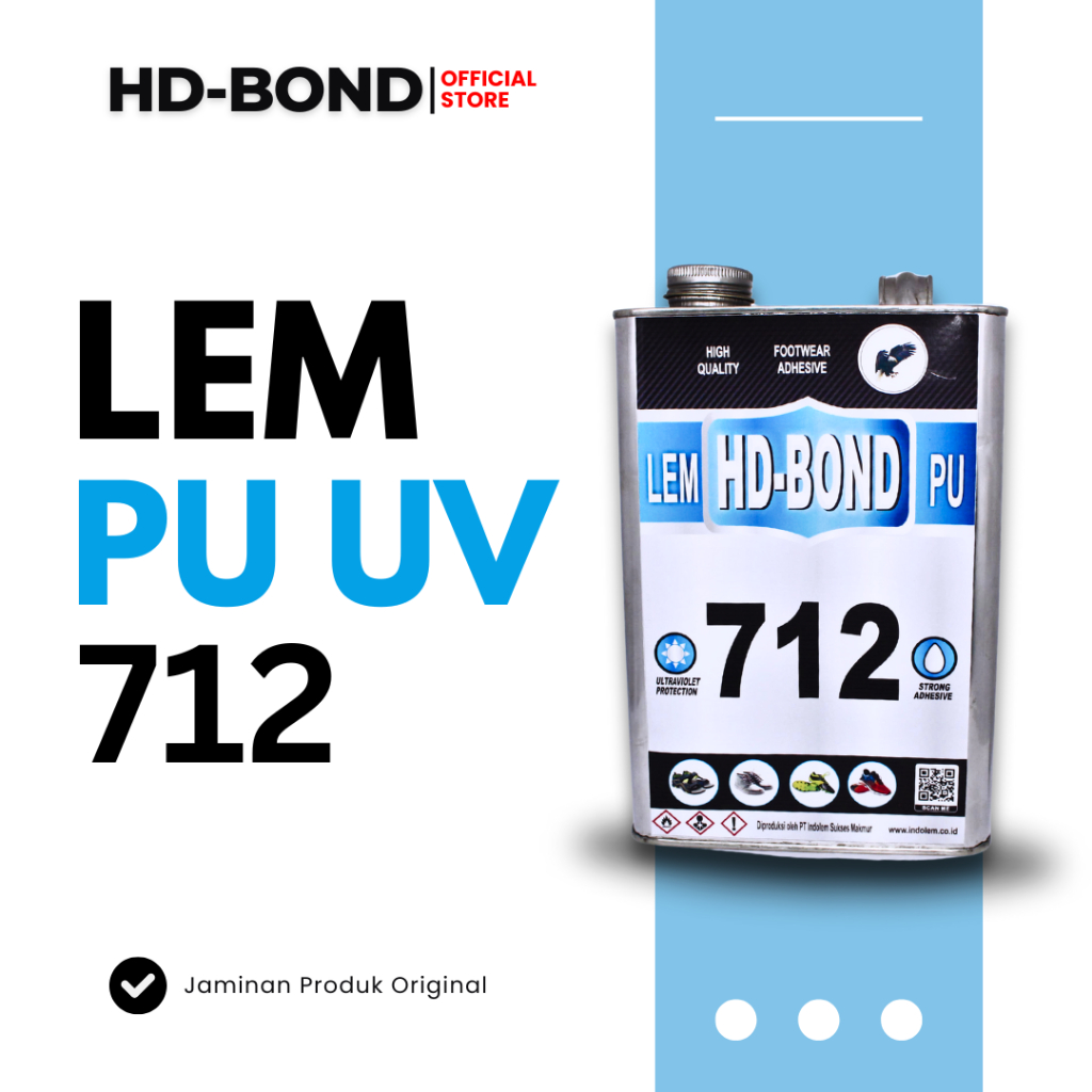 HD-BOND Lem PU 712 -  Lem PU UV (Ultraviolet Tracker) / Lem Bening / Lem Press / Footwear Adhesive