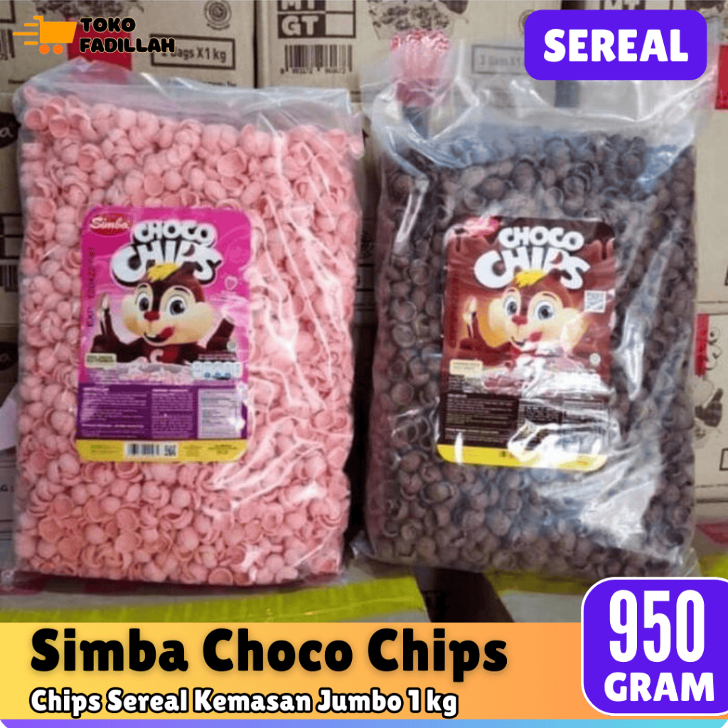 

Simba Choco Chips Snack Sereal Cokelat & Strawberry 950 gr [Jumbo Pack]