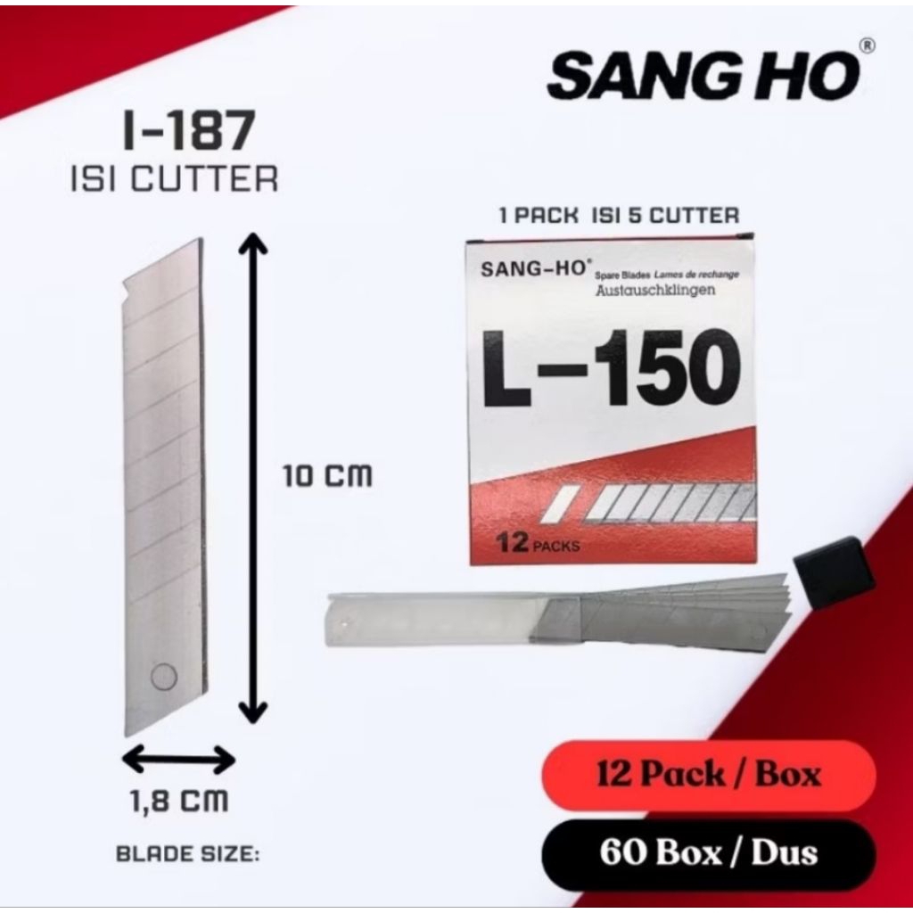 

Isi Reffill Cutter Besar L - 150 Sang ho 1 pak