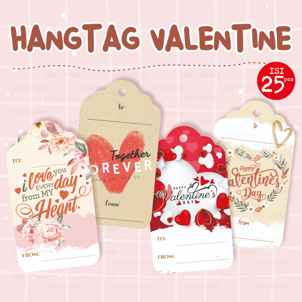 

Hangtag valentine label tag kado