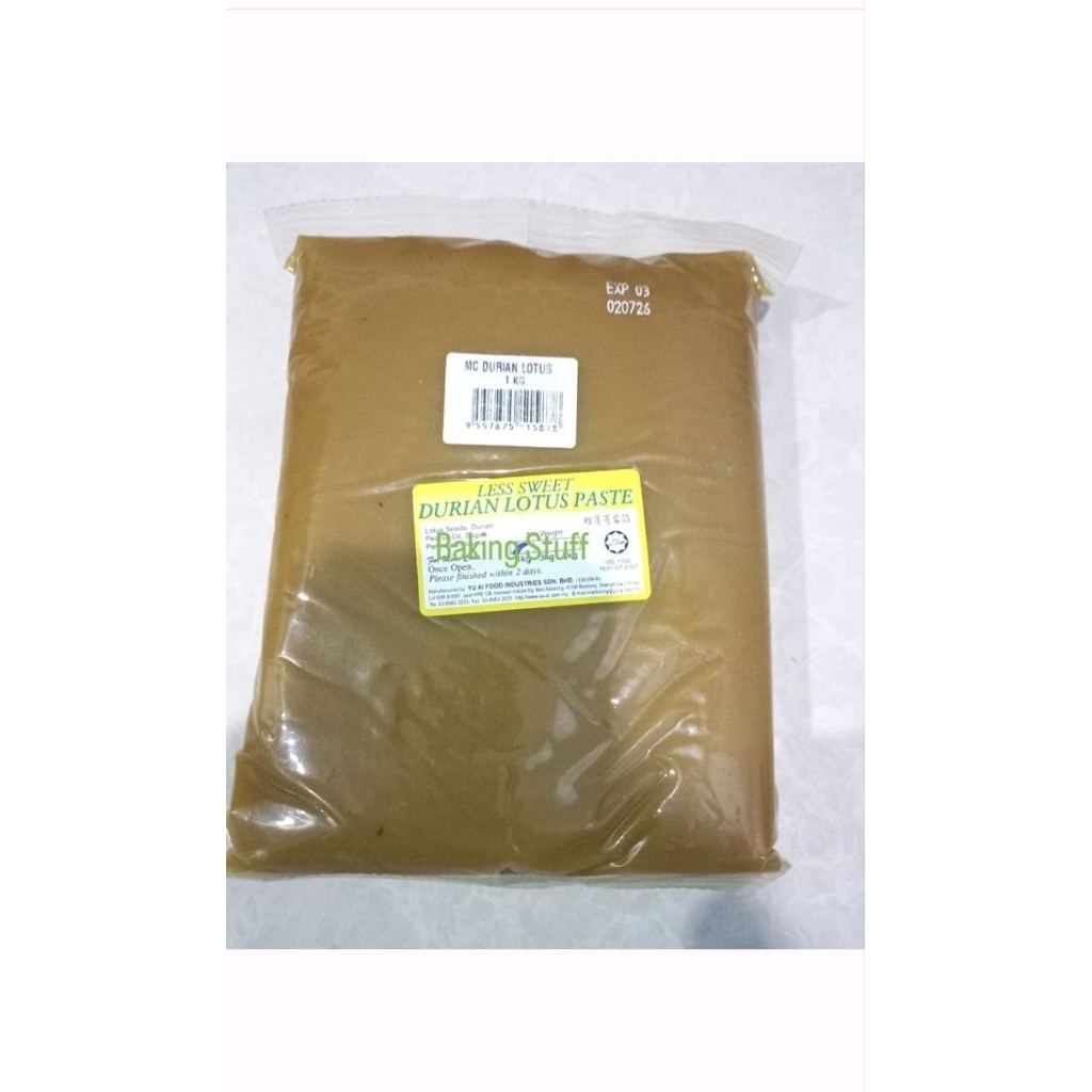 

Durian Lotus Less Sweet Filling Mooncake | Isian Kue Bulan | Durian Lotus Paste