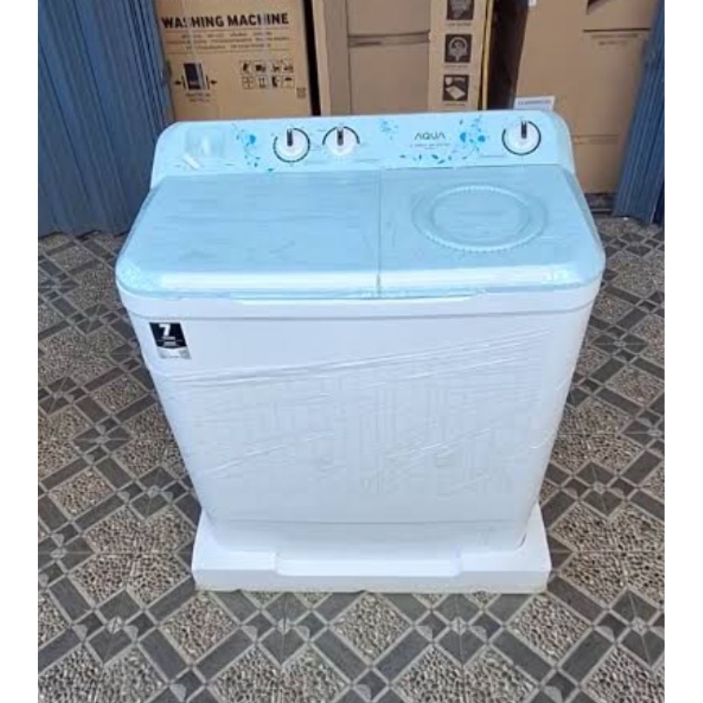 MESIN CUCI AQUA 2 TABUNG 8KG QW-8031HT (manual) garansi 7thn