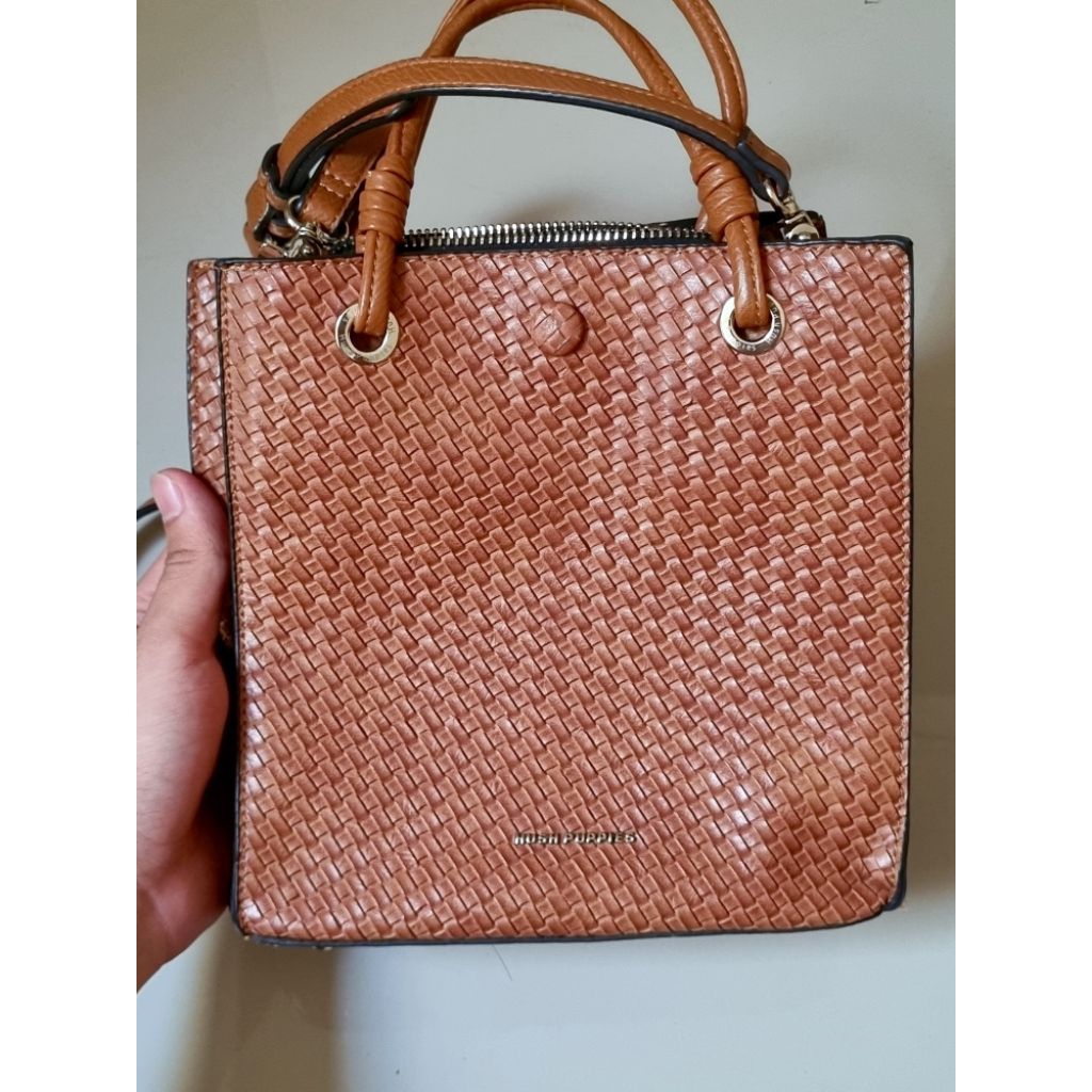 Hush Puppies Cornetto Top Handle Bag (Brown) - Preloved