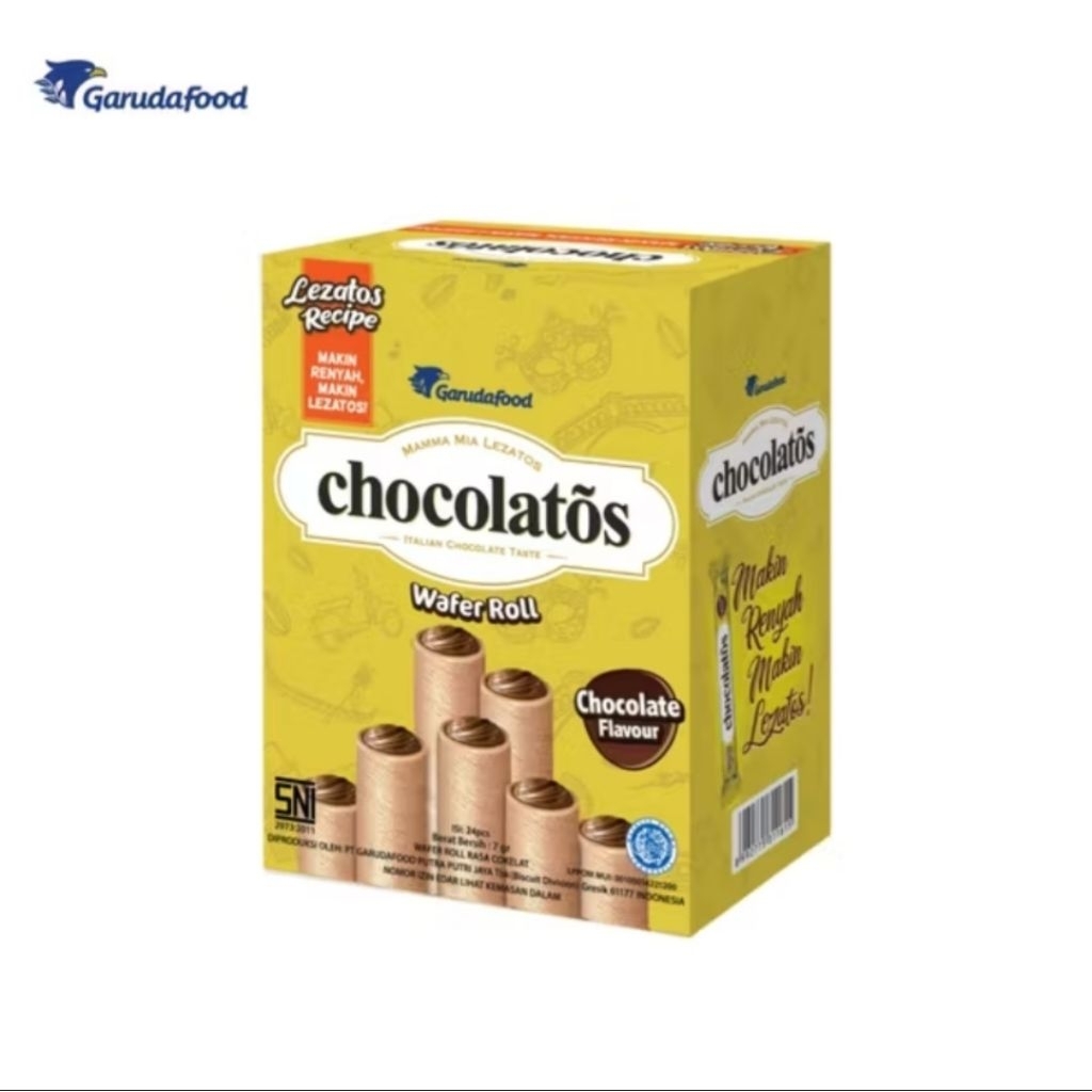

CHOCOLATOS WAFER ROLLS || 8 gr x 24 pcs