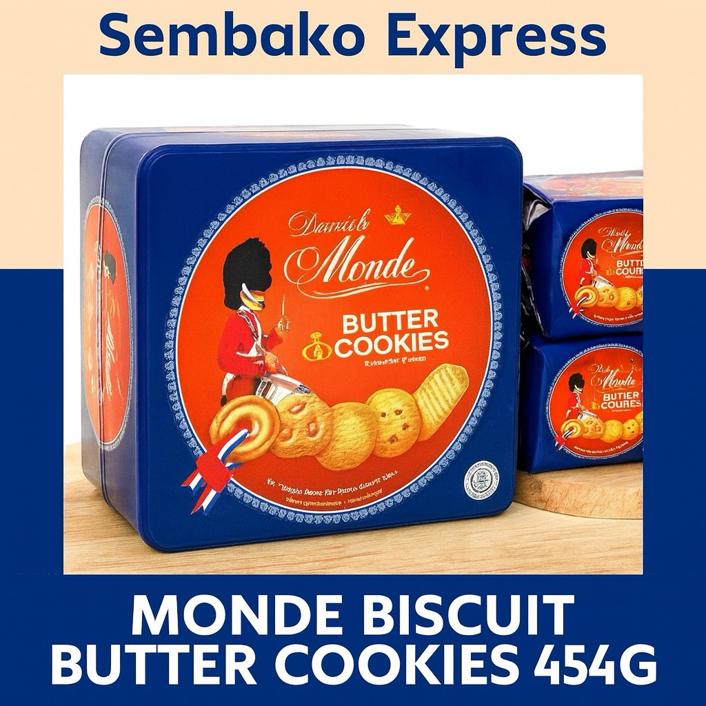 

Monde Butter Cookies Kaleng 454g - Sembako Express