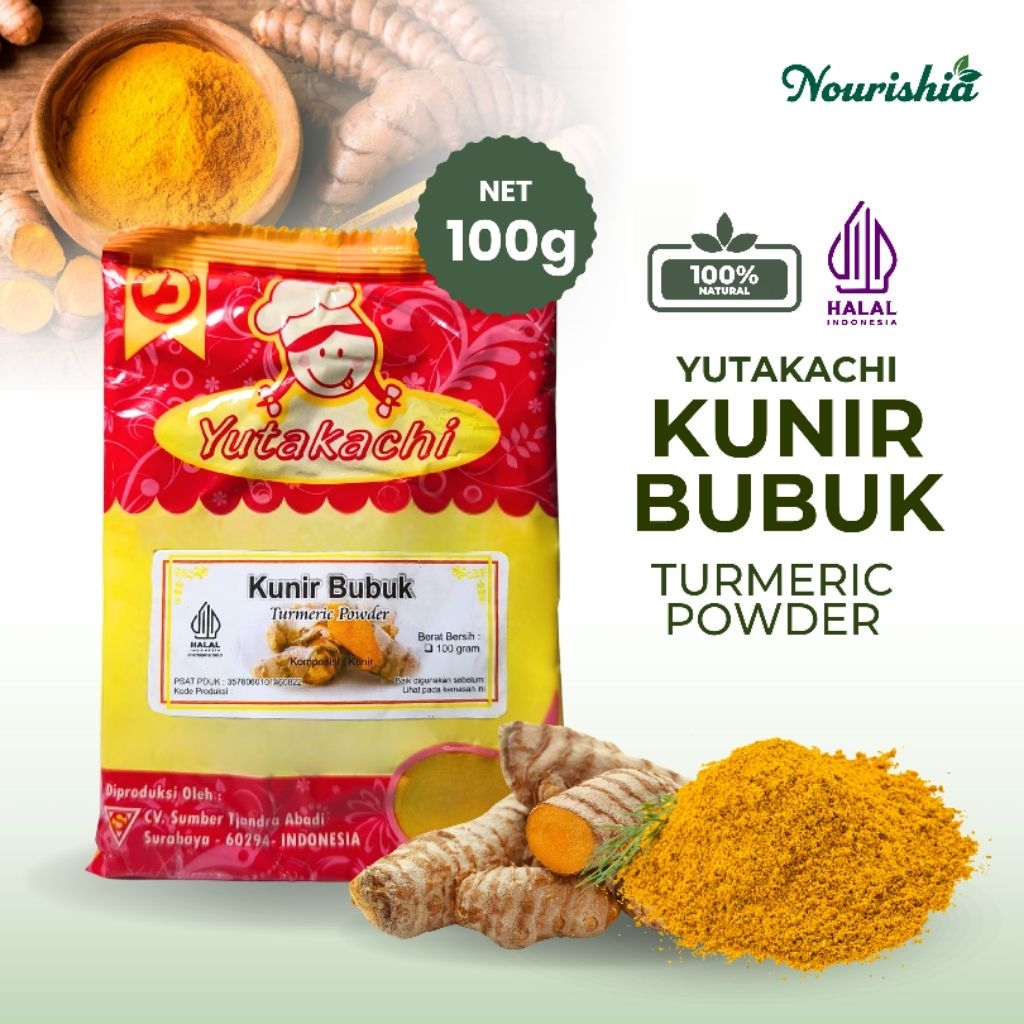 

Kunyit kuning bubuk 100gr / Kunir bubuk isi sangat banyak hemat / bumbu dapur berkualitas / rempah masak