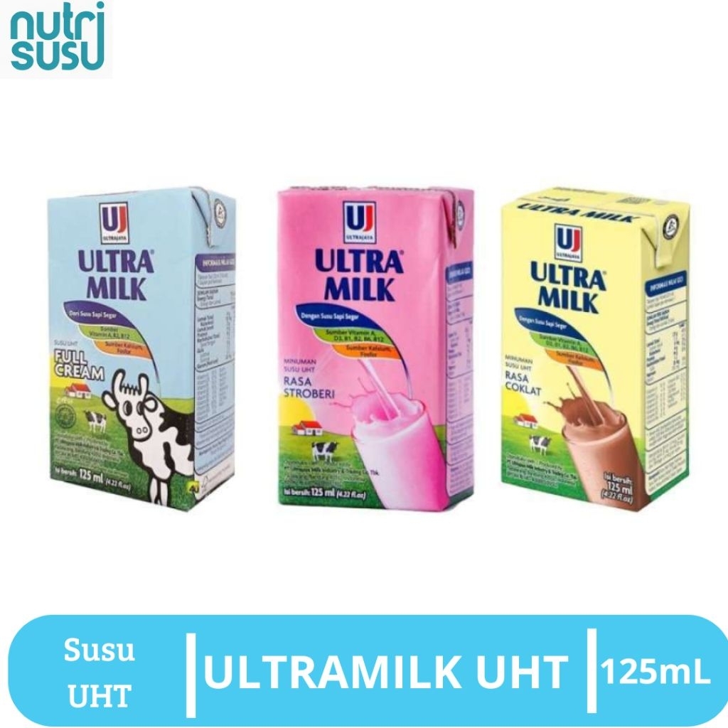 

Susu UHT ULTRAMILK 125mL Ecer Per Pcs