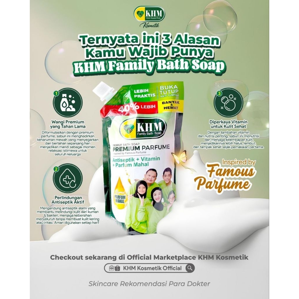 KHM BODY WASH ANTISEPTIK sabun mandi antiseptik sabun mandi kulit gatal gatal sabun mandi kulit sens