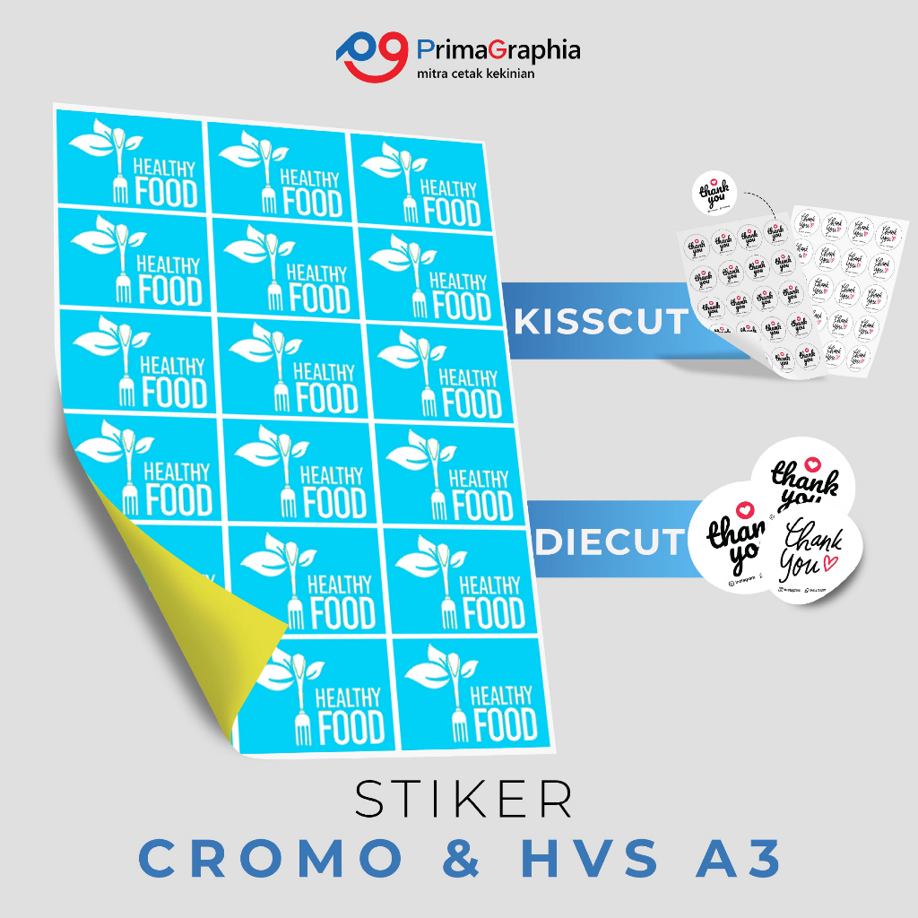 

Cetak Stiker Cromo A3+ Print dan Cutting