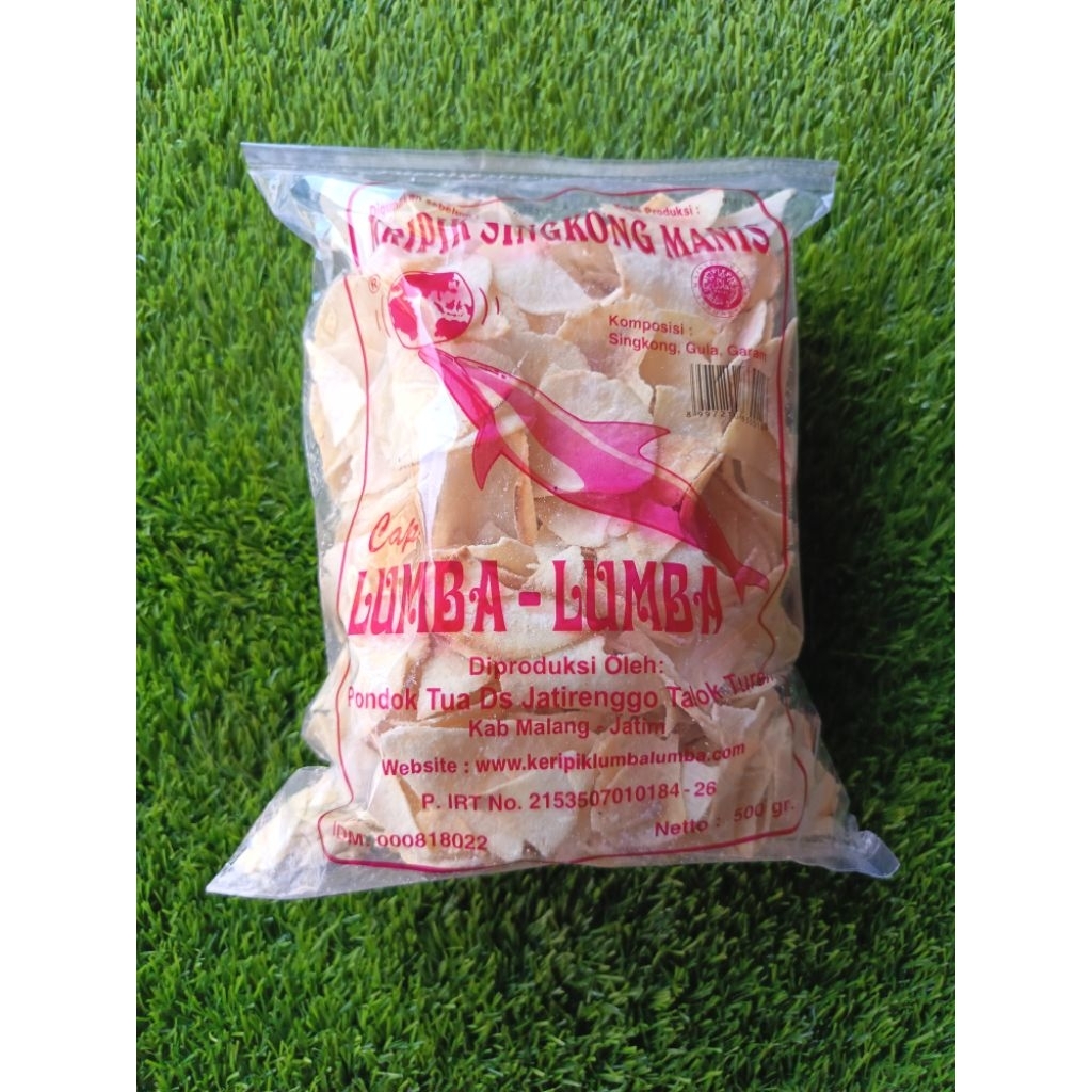 

Kripik Singkong lumba-Lumba manis 500gram