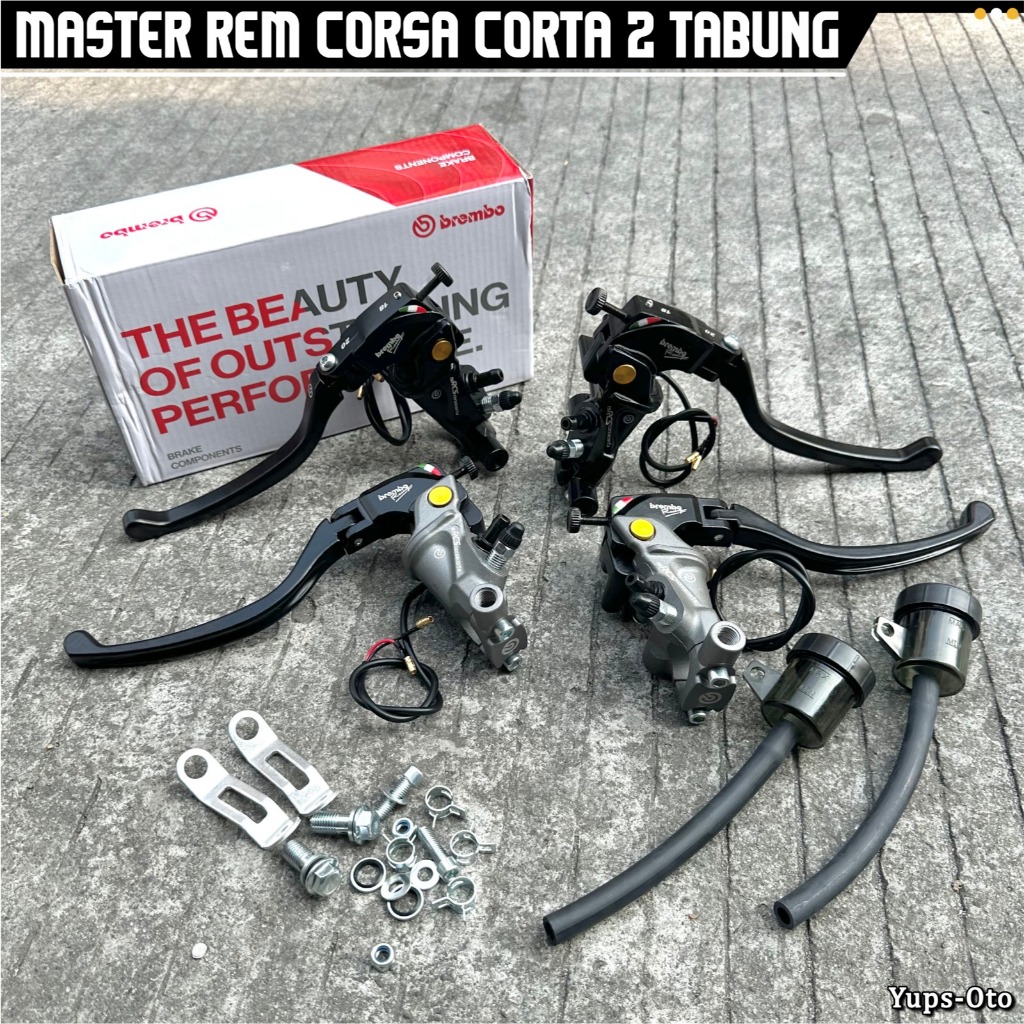 Master Rem RCS19 Corsa Corta 2 Tabung Smoke Nmax Adv PCX Dll MASTER REM BREMBO RCS 19 CORSA CORTA VI