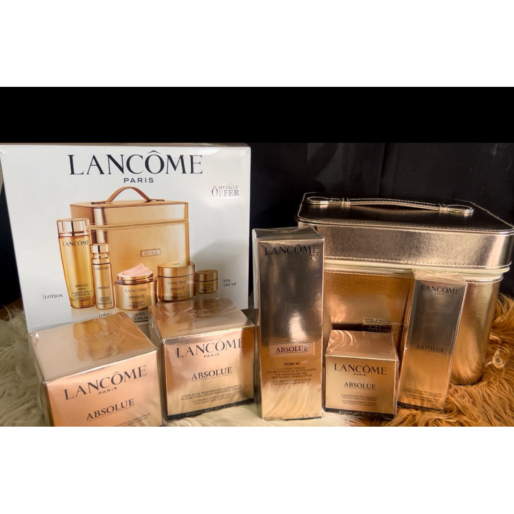 SKINCARE KIT MY VALUE OVER ABSOLUE LOTION ROSE 80,OLEO SERUM,SOFT CREAM,RICH CREAM,EYE CREAM