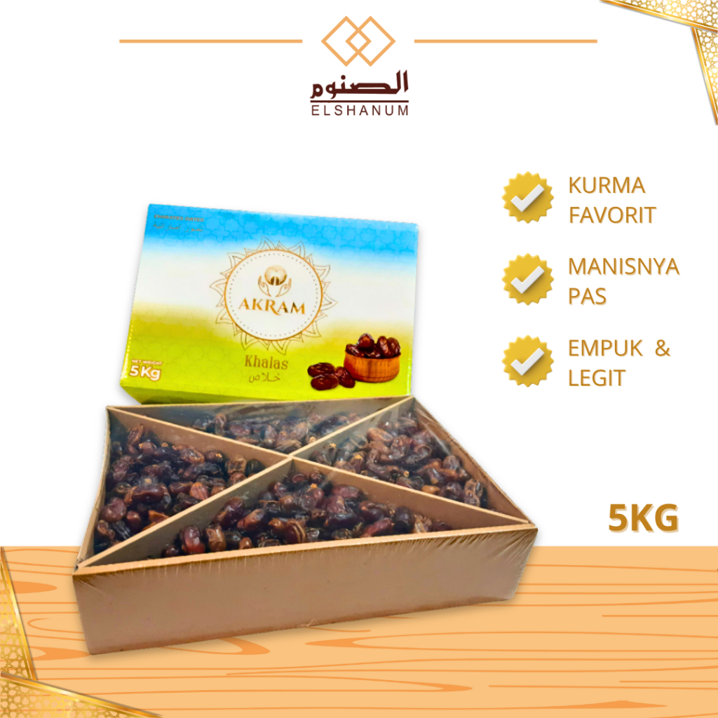 

Kurma khalas 5kg / Khalas premium / Kurma Khalas Akram 5kg / Kurma khalas premium 5kg/ ELSHANUM GRUP