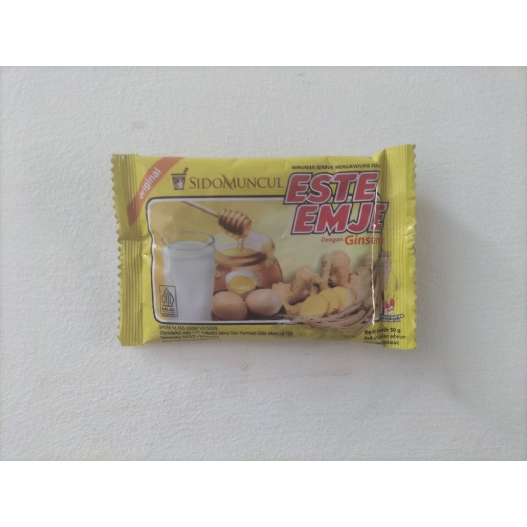 

Este Emje Sido Muncul Original - 5 Sachet x 30 g | Minuman Telur Madu Jahe Ginseng