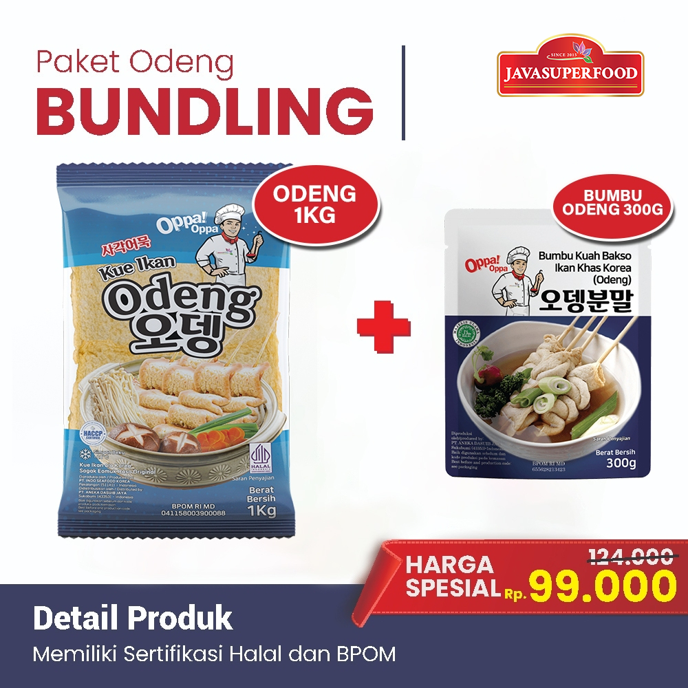 

PROMO PAKET BUNDLING ODENG 1KG + BUMBU ODENG 300GR