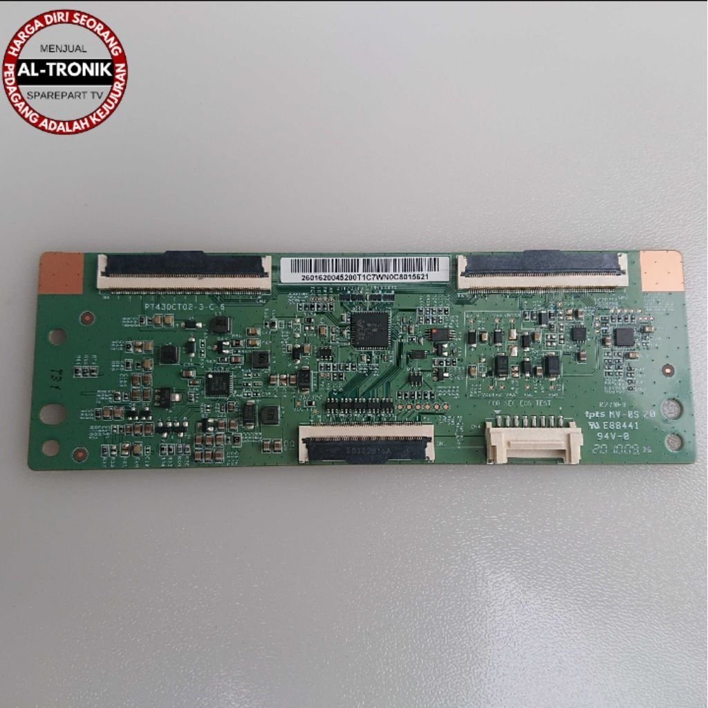 TICON COF TV LED SAMSUNG 43 INCH MODEL UA43T6500AK TIKON TCON COF BOARD UA43T6500 UA 43T6500