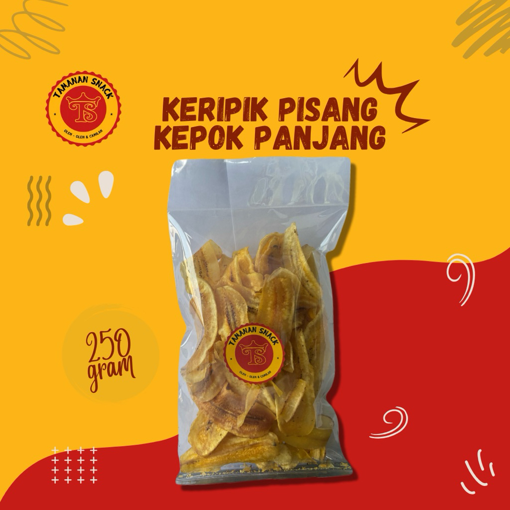

Keripik Pisang Kepok Panjang(SMP)/250gram