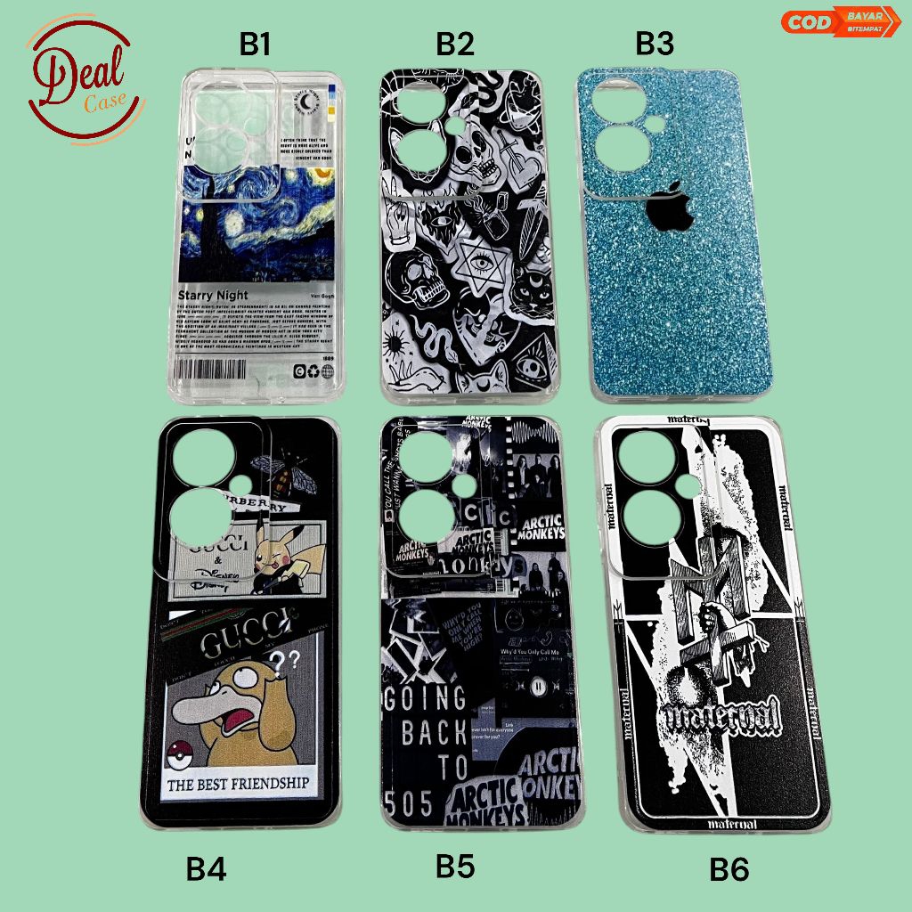 Case Hp Tipe OPPO RENO 11 F  / Clear Case / Case Bening / Clear Case Gambar / Case 2D / Case Polos /